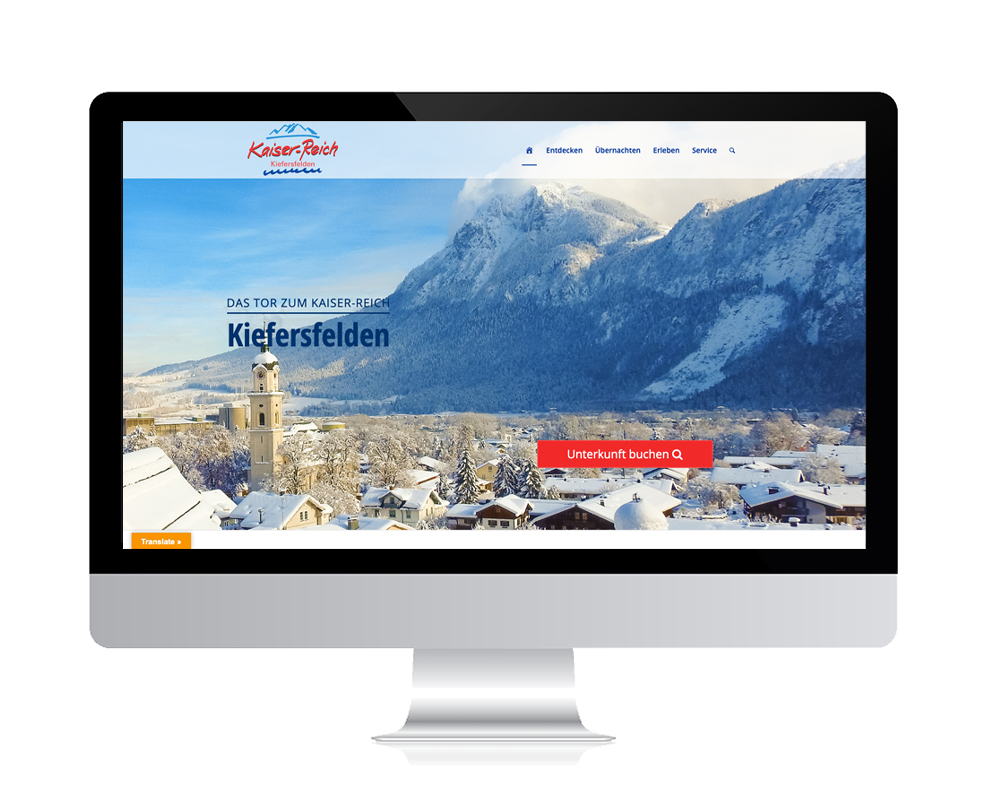 Referenzen Agentur Guthmann: Tourismus-Destination auf PC-Bildschirm