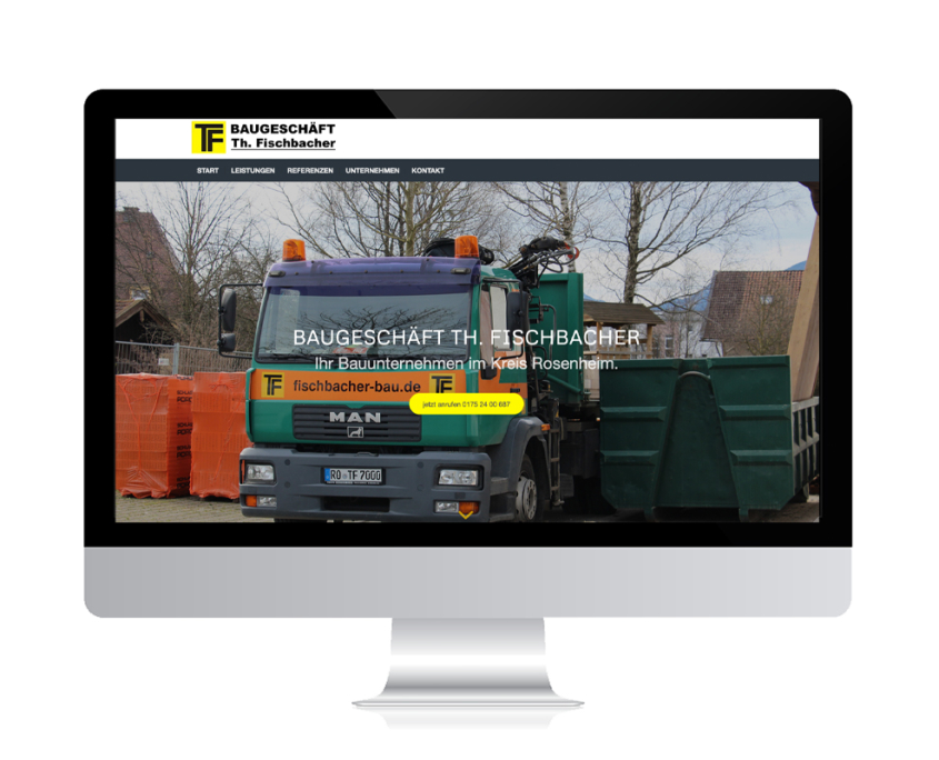 WebDesign Rosenheim Referenz für Handwerksunternehmen